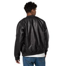 Load image into Gallery viewer, Infinite Men Leather Bomber Jacket