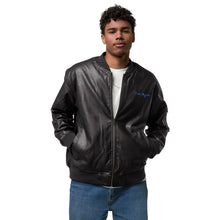 Load image into Gallery viewer, Infinite Men Leather Bomber Jacket