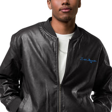 Load image into Gallery viewer, Infinite Men Leather Bomber Jacket