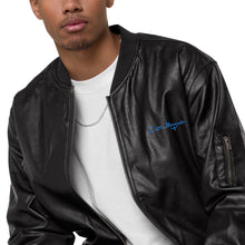 Load image into Gallery viewer, Infinite Men Leather Bomber Jacket