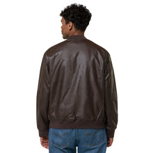Load image into Gallery viewer, Infinite Men Leather Bomber Jacket