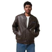 Load image into Gallery viewer, Infinite Men Leather Bomber Jacket