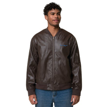 Load image into Gallery viewer, Infinite Men Leather Bomber Jacket