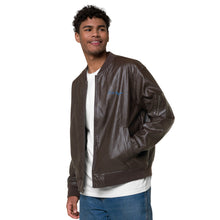 Load image into Gallery viewer, Infinite Men Leather Bomber Jacket