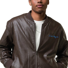 Load image into Gallery viewer, Infinite Men Leather Bomber Jacket