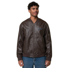 Load image into Gallery viewer, Infinite Men Leather Bomber Jacket